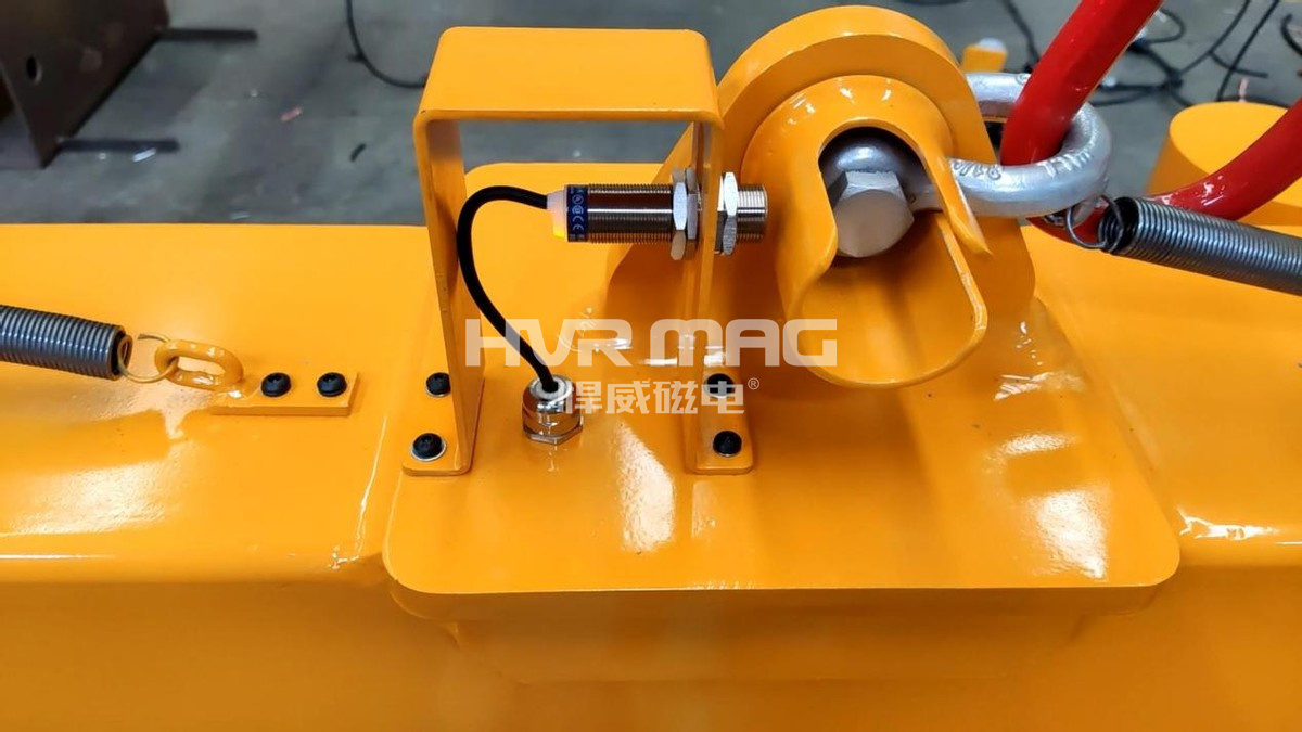 磁力吊具的落地檢測(cè)功能，悍威磁電保障安全生產(chǎn)，又進(jìn)一步