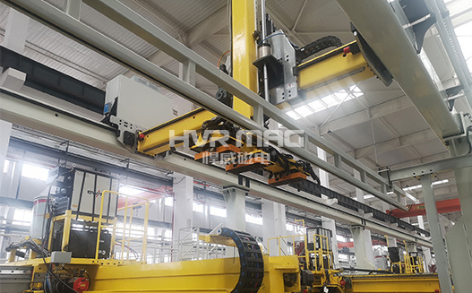 機械制造自動化，電永磁吸盤抓手搬運鋼管