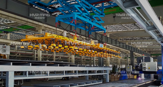 HM5磁力吊具_(dá)鋼板切割線上下料吊具